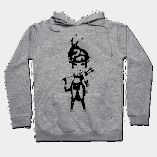 Assassin minimal silhouette white Hoodie